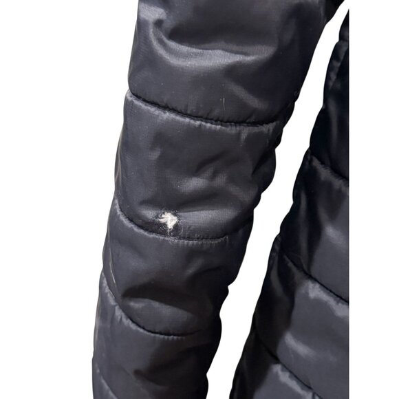 Under Armour Cold Gear Youth XL Black Hooded Puffer Jacket Front Zip Closure & L - Picture 7 of 7